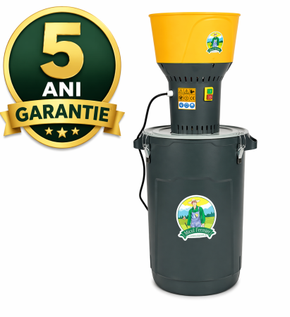 Mori de cereale - Moara electrica 1300W/19000 rpm cu galeata plastic 60L