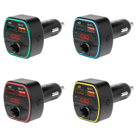 MODULATOR FM AUDIO BLUETOOTH QC 3.0 2X USB [3]