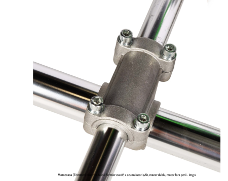 Motocoasa (Trimmer) electrica Micul Fermier 2x20V, 2 acumulatori 4Ah, maner dublu, motor fara perii [5]