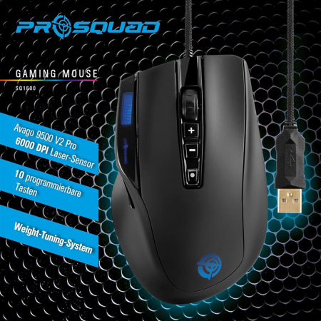 MOUSE GAMING 6000DPI PROSQUAD [6]