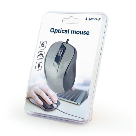 MOUSE OPTIC 1600DPI USB GEMBIRD [3]