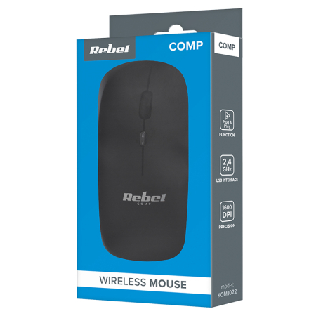 MOUSE WIRELESS 1600 DPI WM210 REBEL [5]