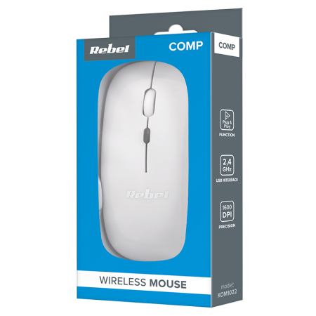MOUSE WIRELESS 1600 DPI WM210 REBEL [5]