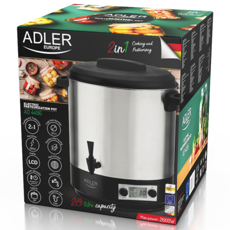 OALA ELECTRICA DE PASTEURIZARE 28L 2600W AD 4496 ADLER [8]