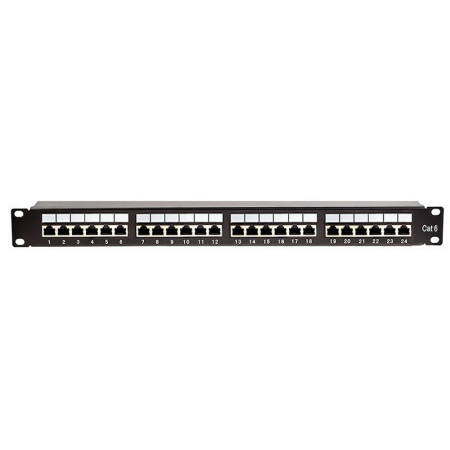 PATCH PANEL 24 PORTURI UTP CAT 5E KRONE+110 EMTEX [1]