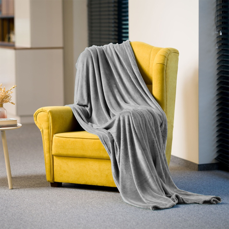 PATURA FLEECE POLAR 200X220CM GRI TEESA [4]