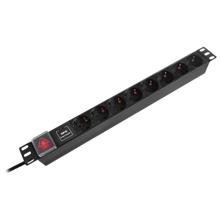 PDU RACK 19 INCH 8 PRIZE SWITCH 16A 2M EMTEX [1]