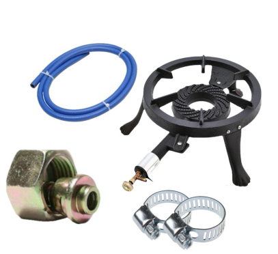 Pentru Casa si Camping - pirostrie-fonta-kit-montaj-gaz-furtun-colier-reductie