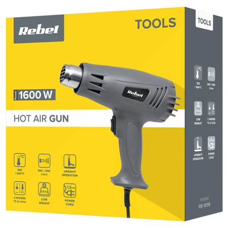 PISTOL CU AER CALD 1600W REBEL [5]