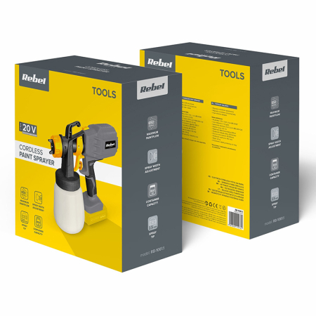 PISTOL VOPSIT 20V FARA ACUMULATOR REBEL [5]