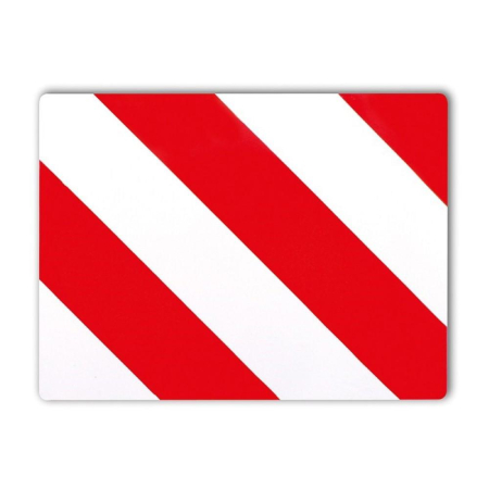 SISTEME DE AVERTIZARE - PLACA TRANSPORT AGABARITIC 40X30 CM DREAPTA PROFIL PVC HICO