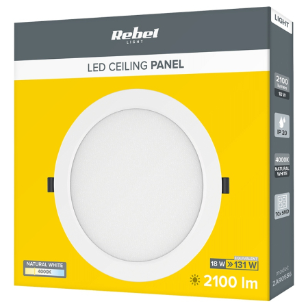 PLAFONIERA LED 18W 230V 4000K REBEL [3]
