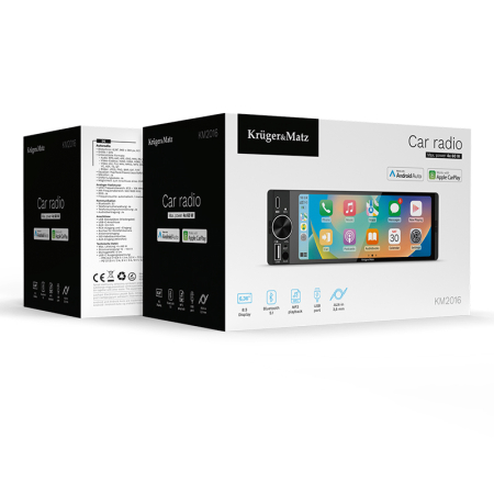 PLAYER AUTO 1 DIN 4X60W CARPLAY ANDROIDAUTO KRUGER&MATZ [7]
