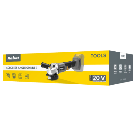 POLIZOR UNGHIULAR 20V FARA ACUMULATOR REBEL [7]