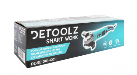 Polizor unghiular Detoolz, 1200W, 125mm diametru disc, cu variator de turatie [4]