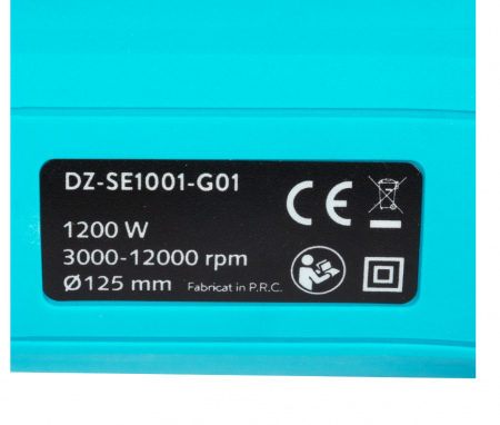 Polizor unghiular Detoolz, 1200W, 125mm diametru disc, cu variator de turatie [2]