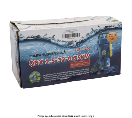 Pompa apa submersibila 32m 0,75kW Micul Fermier [2]