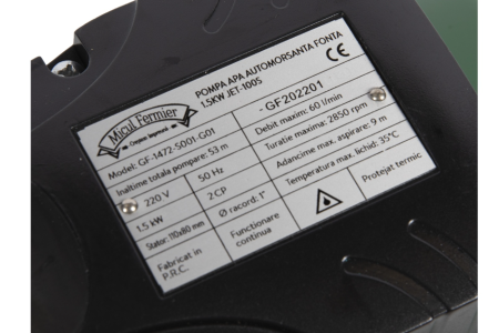 Pompa autoamorsanta fonta 1,5kW 9/50m 3600l/h 1" [4]