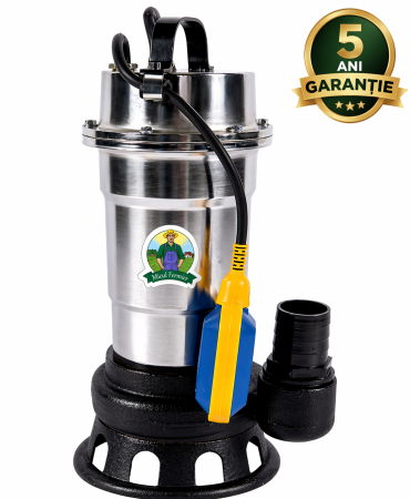 Pompe Apa și Motopompe - Pompa de evacuare Micul Fermier, pentru apa murdara, 3kW, debit 25000l/h, inaltime maxima pompare 20m, cu plutitor