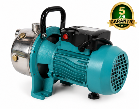 Pompe Apa și Motopompe - Pompa de suprafata Detoolz 0.75 kW, debit 3300l/h, inaltime de pompare 45m, carcasa pompa inox