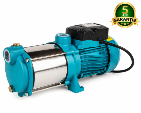 Pompe Apa și Motopompe - Pompa de suprafata Detoolz 0.9 kW, debit maxim 5520l/h, inaltime maxima de pompare 50m, corp pompa fonta