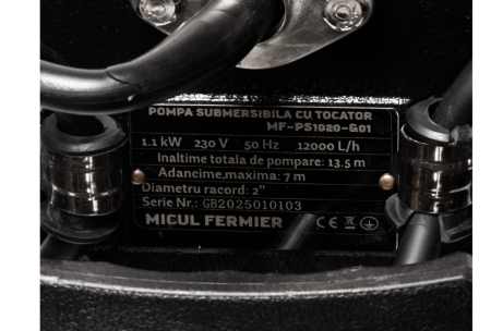 Pompa submersibila Micul Fermier 1.1 kW, 12000l/h, H13.5m [2]