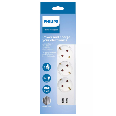 PRELUNGITOR 3 PRIZE 2M 2 X USB PHILIPS [2]