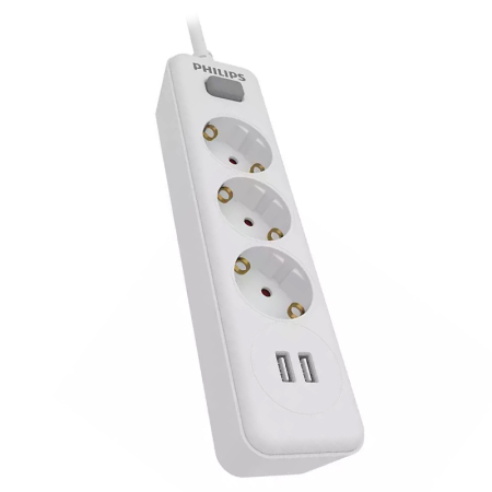PRELUNGITOR 3 PRIZE 2M 2 X USB PHILIPS [1]