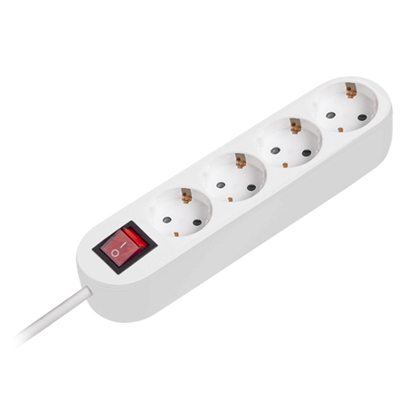 Prelungitoare - PRELUNGITOR 3X1.5MM 4 PRIZE 5M INTRERUPATOR