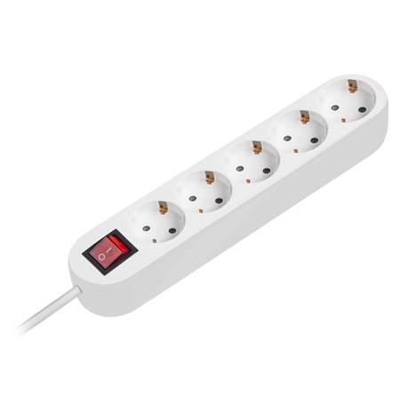 Prelungitoare - PRELUNGITOR 3X1.5MM 5 PRIZE 5M INTRERUPATOR