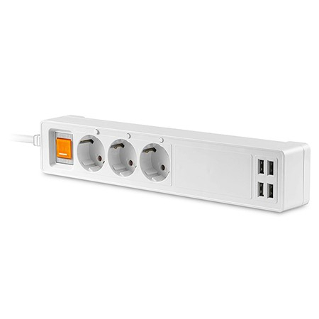 Prelungitoare - PRELUNGITOR SMART 16A 3 PRIZE 4 USB 1.8M TUYA
