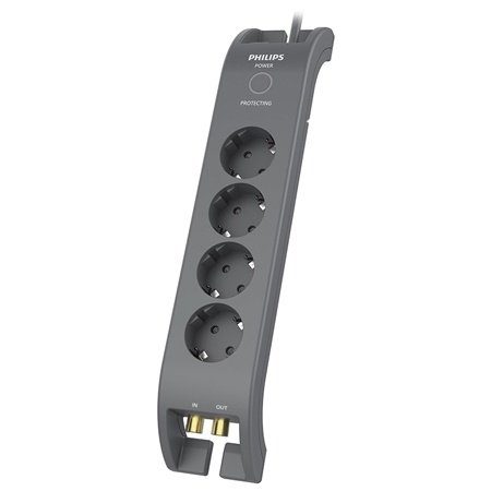 Electrice, surse de energie și Iluminat - PRELUNGITOR SURGE PROTECTOR 4 PRIZE PHILIPS