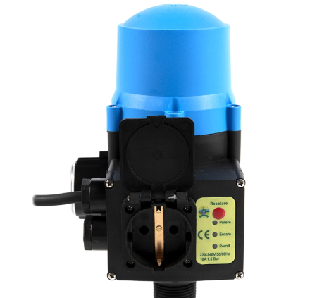 Gradina - Prescontrol automat Micul Fermier racord 1" presiune maxima 10bar, cablu alimentare, priza, cu manometru