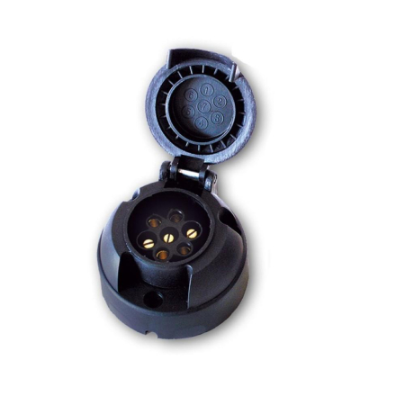 Accesorii auto - PRIZA 12V 7 PINI MAMA PLASTIC HICO