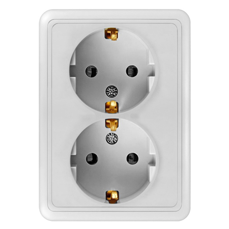 Electrice - PRIZA DUBLA PT CU CP