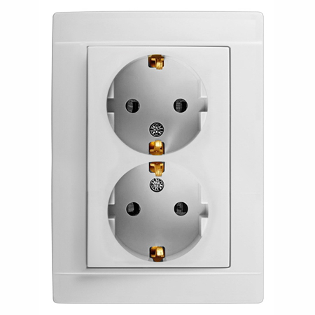 Electrice - PRIZA DUBLA ST CU CP