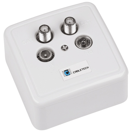 Electrice - PRIZA RTV-SAT DUBLA CABLETECH