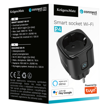 PRIZA SMART WIFI CONNECT P4 TUYA KRUGER&MATZ [8]