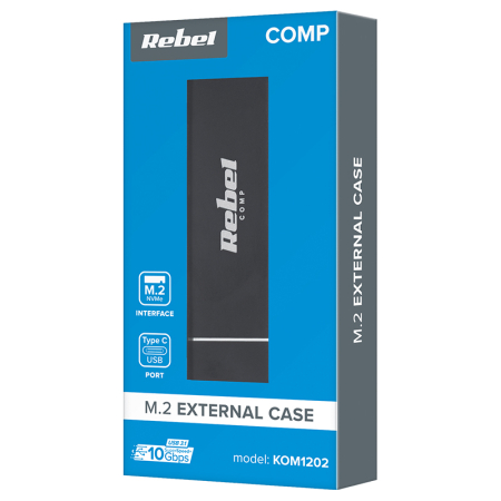 RACK ALUMINIU SSD M2 USB TIP C 3.1 REBEL [4]