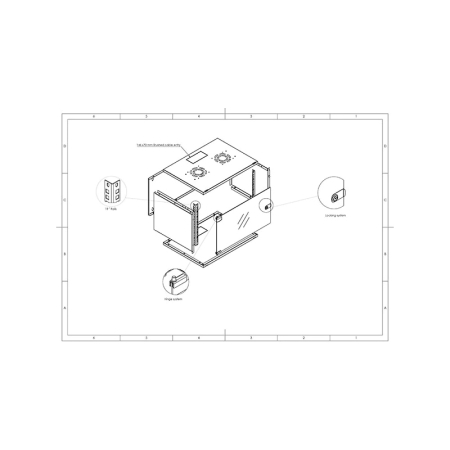 RACK DE PERETE 9U 19 INCH DEKRO [4]