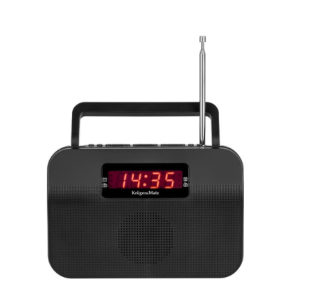 Radio analog portabil, Kruger&Matz, 5W, Negru [1]
