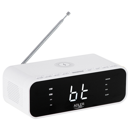 RADIO CU CEAS INCARCARE WIRELESS AD 1192 ALB ADLER [2]