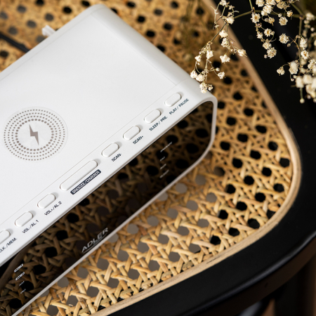 RADIO CU CEAS INCARCARE WIRELESS AD 1192 ALB ADLER [9]