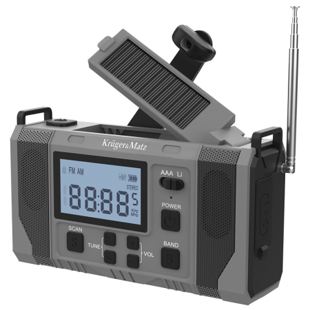 RADIO MULTIFUNCTIONAL SOLAR 10000MAH KRUGER&MA [4]