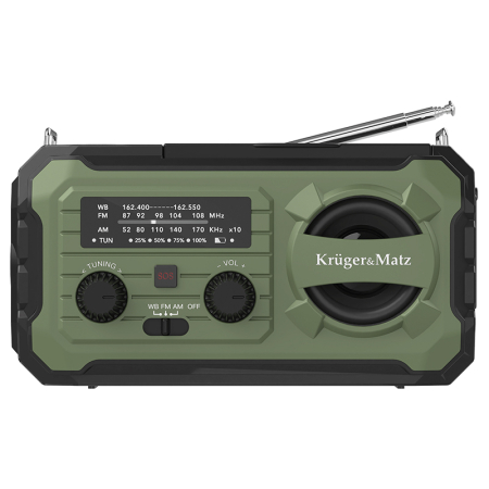RADIO MULTIFUNCTIONAL SOLAR 10000MAH KRUGER&MA [6]
