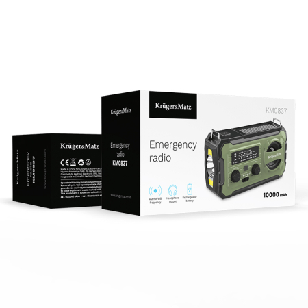 RADIO MULTIFUNCTIONAL SOLAR 10000MAH KRUGER&MA [11]
