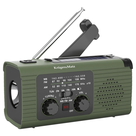RADIO MULTIFUNCTIONAL SOLAR 5000MAH KRUGER&MA [1]