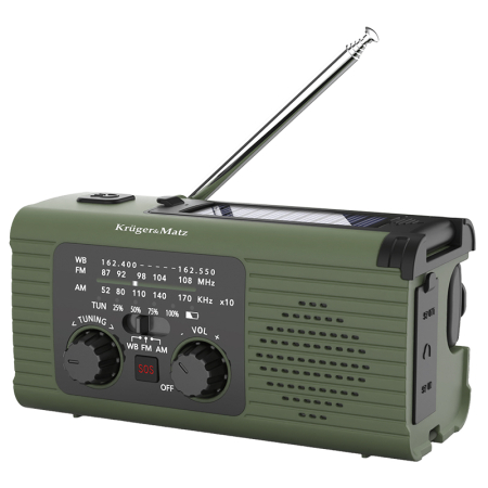 RADIO MULTIFUNCTIONAL SOLAR 5000MAH KRUGER&MA [4]