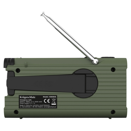 RADIO MULTIFUNCTIONAL SOLAR 5000MAH KRUGER&MA [7]
