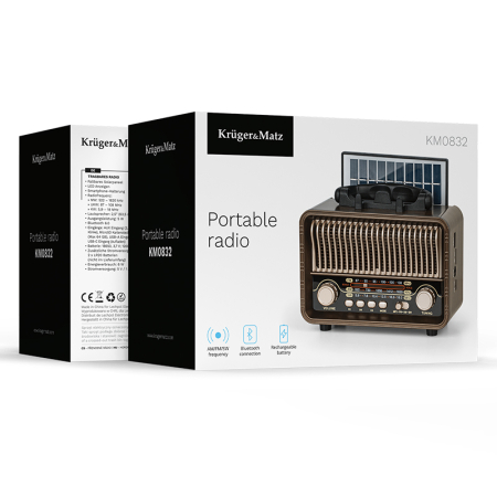 RADIO PORTABIL ANALOG INCARCARE SOLARA KRUGER&MATZ [5]